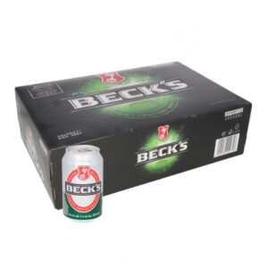 Cerveza BECKS 330ml x 24u (lata, caja)