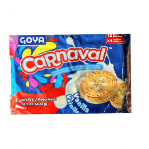 Galletas GOYA CARNAVAL 403g (12u, rellenas con crema vainilla) SKU: IS-54112