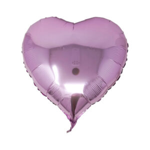 Globo rosado forma de corazón