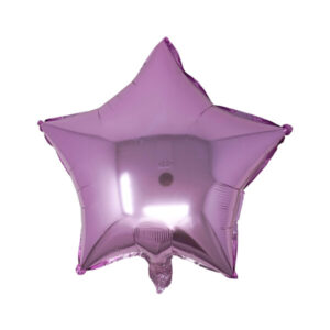 Globo rosado forma de estrella