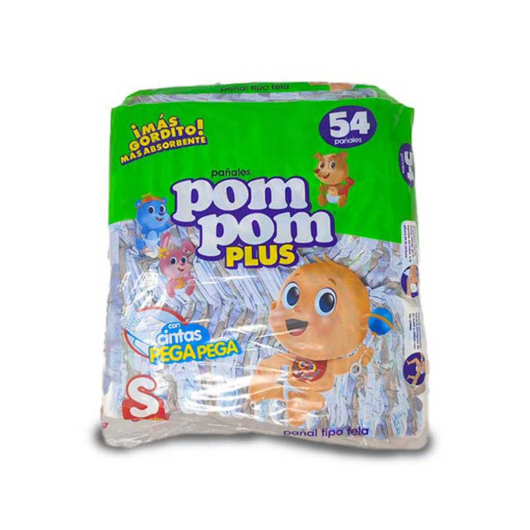Pañal desechable POM POM Plus talla S (54 culeros)