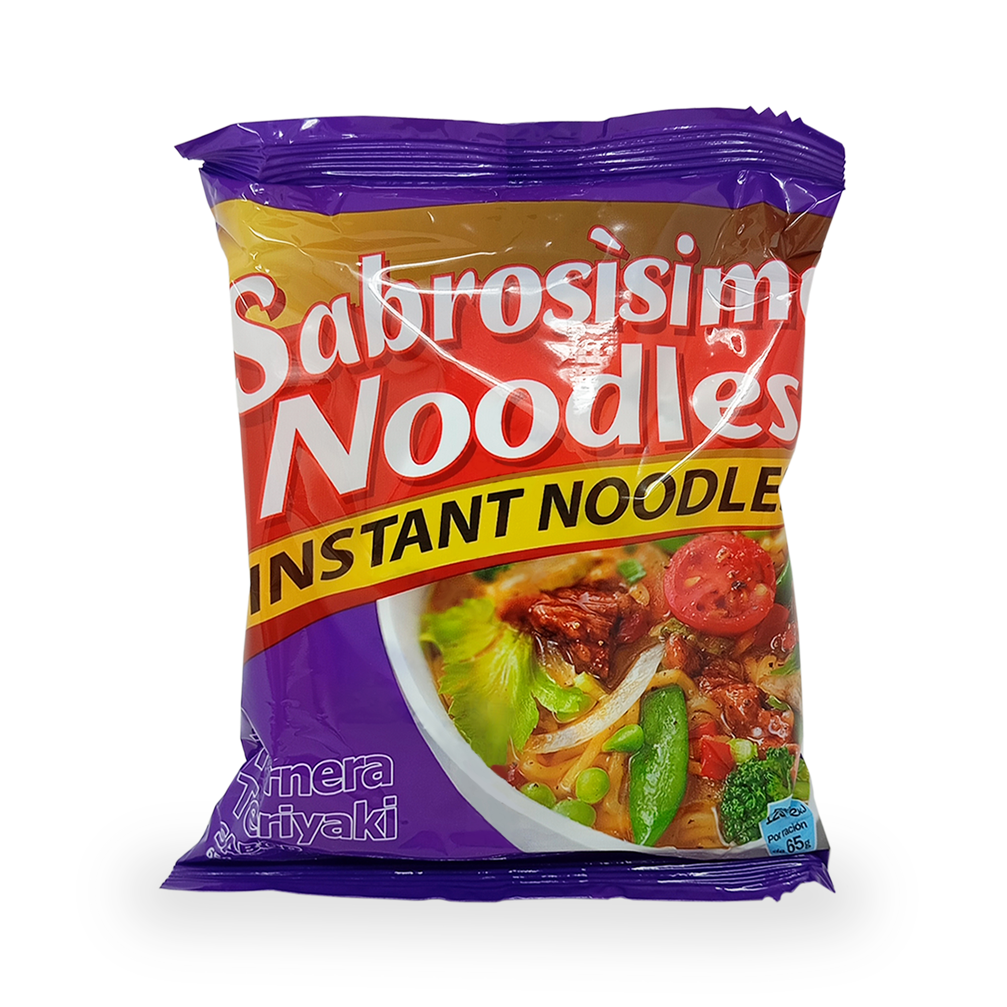 Sopa estilo ramen SABROSISIMO 65g (sabor teriyaki)